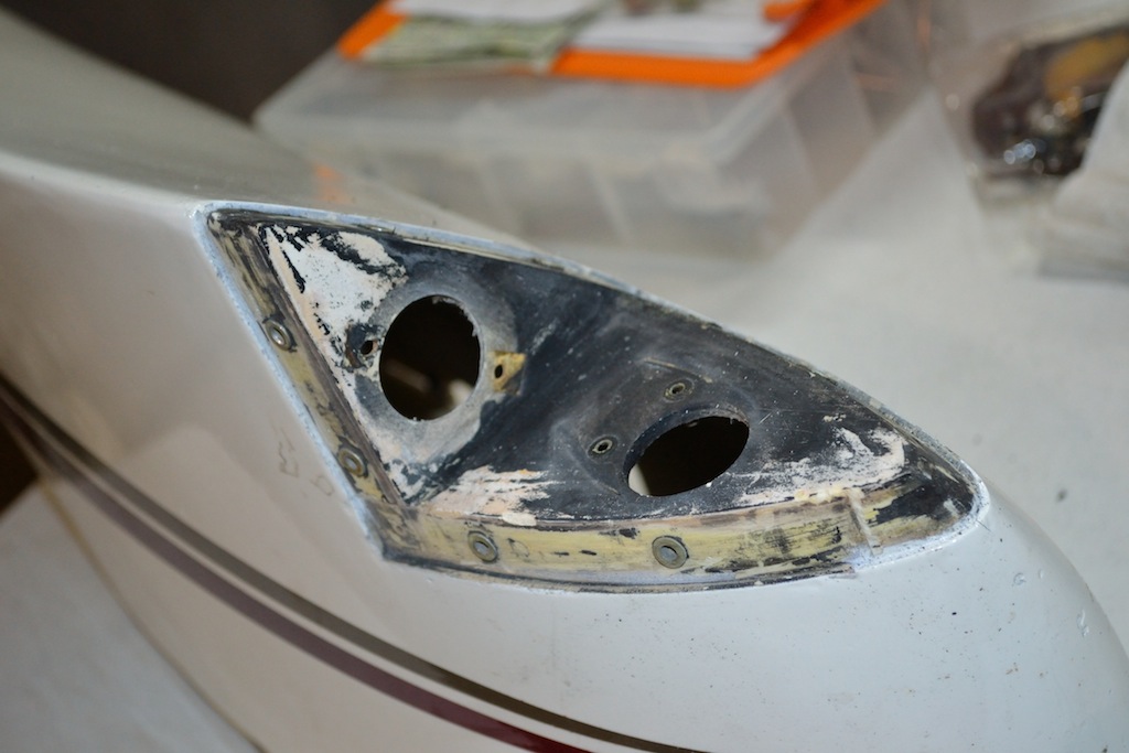 Scrap off old tape