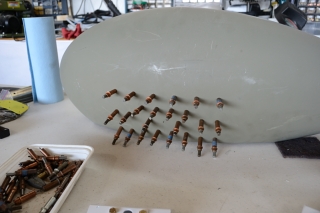 Clecos holding the outer plate