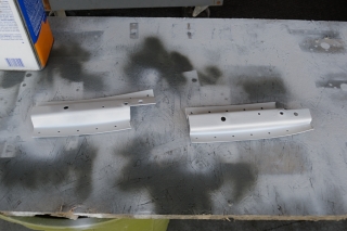 Brackets painted prior to install