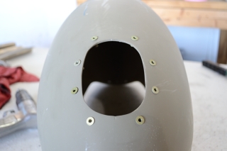 Rivnuts in place on Nose
