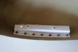 Bracket sealed and bolted